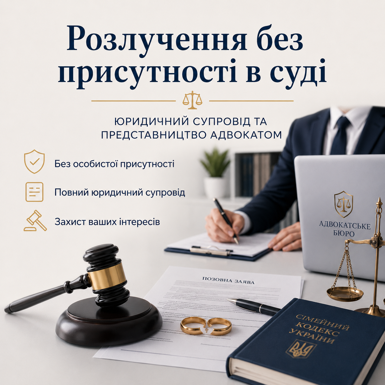 Розлучення без присутності в суді