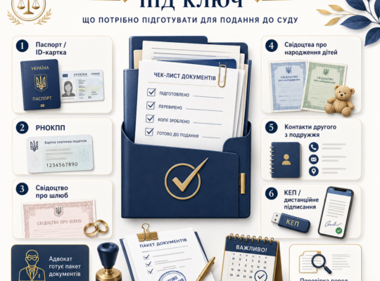 Які документи потрібні для розлучення під ключ