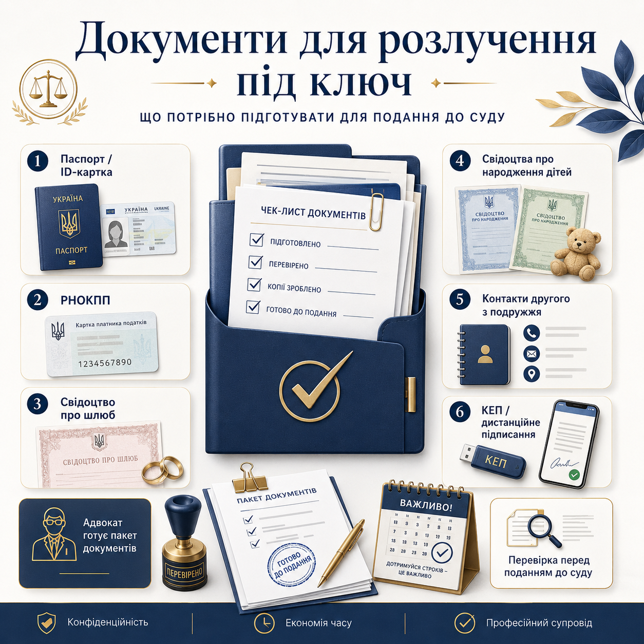 Які документи потрібні для розлучення під ключ